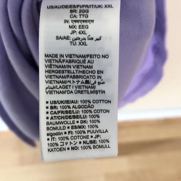 Cotton knit Dress. Cottagecore. Amazon Aware. XXL fits 1X. Plus size. Lavender. - Picture 7 of 8